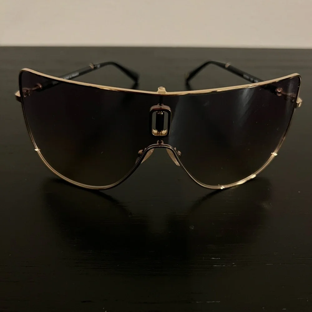 Balmain Black and Gold Sunglasses - Picture 7 of 11